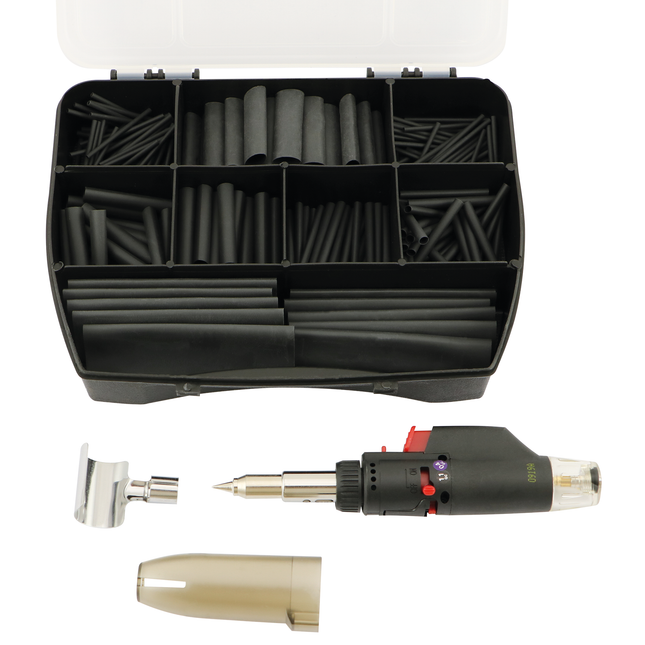 Schrumpfschlauch-Set 3:1 mit Brennstift