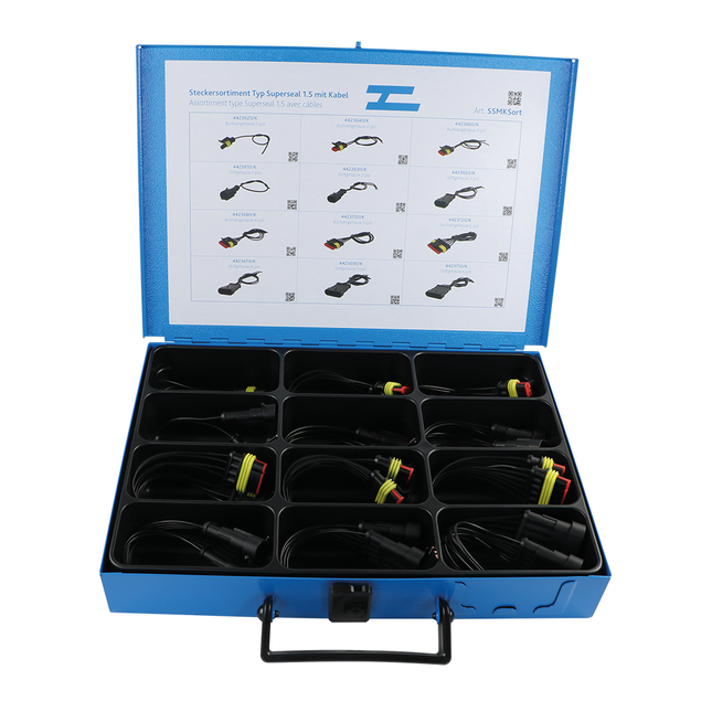 Steckersortiment Typ Superseal mit Kabel