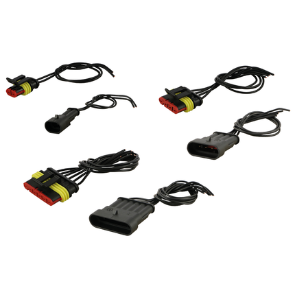 Steckersortiment Typ Superseal mit Kabel