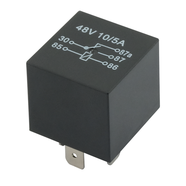 Mini-Relais Wechsler 48 V 10 / 5 A