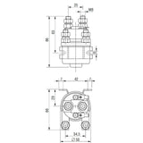 Gleichstromrelais Wechsler 12V 120/80A T106C/12V
