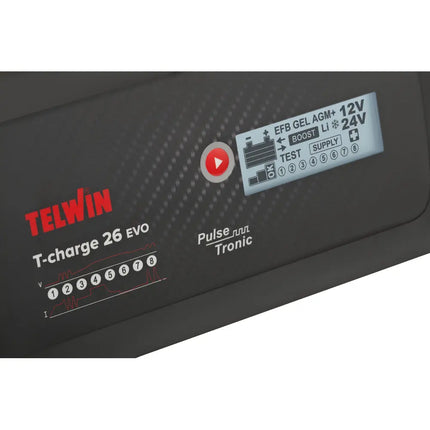 Telwin - Batterieladegerät T-Charge 26 EVO, 12 / 24 V, 16 / 8 A - 1 - Stück Telwin