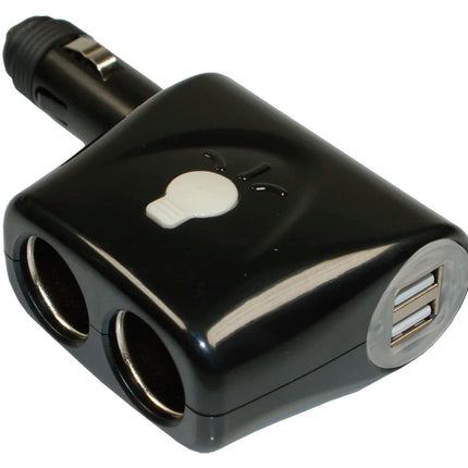 2 x Zigarettenanzünder-Steckdose und 2 x USB-A-Steckdosen Hischier Auto AG