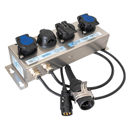 Briechle - Spannungsverdoppler-Einheit mit Stecker/Dosen 12->24 V