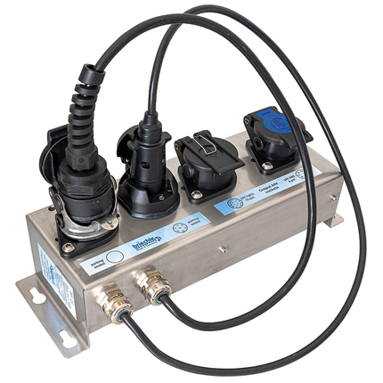 Briechle - Spannungsverdoppler-Einheit mit Stecker/Dosen 12->24 V
