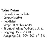 Spannungsstabilisator 24V-24V 6A 24024060
