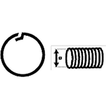 Techniflex-Wellschlauch NW23, geschlitzt