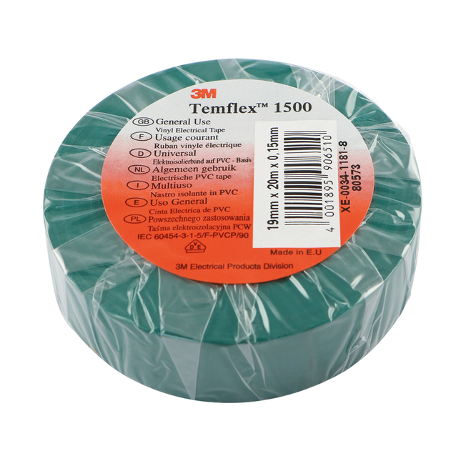 1 Rolle 3M Isolierband 20mx19mm grün Temflex/gn - Hischier Auto AG