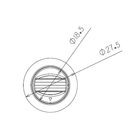 Mini LED-Blitzleuchte gelb, 12/24 V, mit ECE-R65, XA1 - TINYA - 1 - Stück Diverse