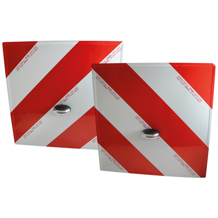 Satz Warntafeln mit LED-Leuchten für Überbreite