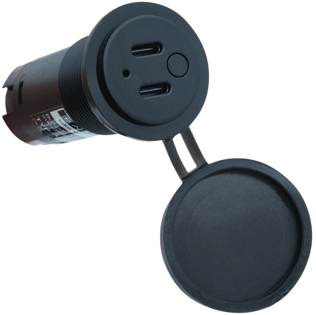 Einbausteckdose PD/QC - 2 x USB-C