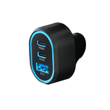Power USB-Ladedose, 3 Anschlüsse, 12/24 V USBC65