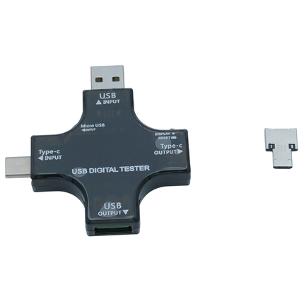 USB-Steckdosen Prüfgerät mit grafischem Display USBPT - Hischier Auto AG