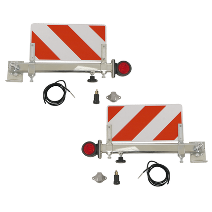 Doppelradmarkierungssatz LED, ausziehbar 350 - 650 mm vertikale Schwenkung