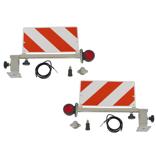 Doppelradmarkierungssatz LED, ausziehbar 400 - 650 mm, horizontale Schwenkung