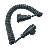 Spiralkabel-Verlängerung 4.5 m mit 13-pol Stecker + Dose VK13S/13D/4.5m