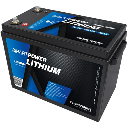 SMART POWER LiFePO4 Lithium-Batterie 12 V 300 Ah, 3'840 Wh mit Bluetooth und Zellheizung Forster