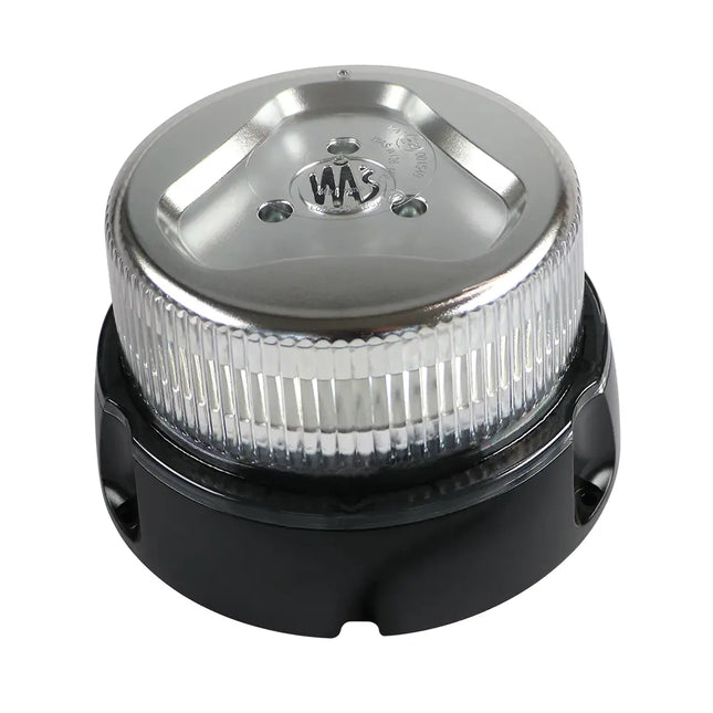 WAS LED-Blitzleuchte 12/24 V transp. + gelb. Licht - 1 - Stück WAS