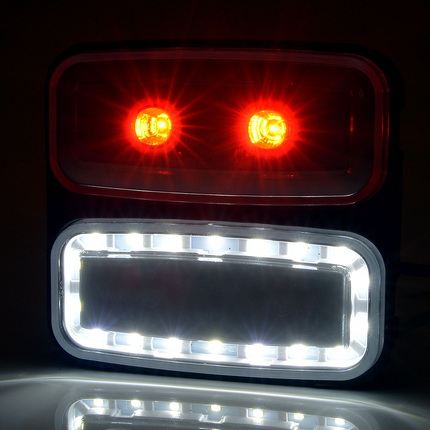 WAS - LED-Nebelschluss- und Rückfahrleuchte 12/24 V links + rechts - 1 - Stück WAS