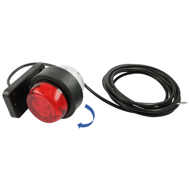 WAS - drehbare LED-Umrissleuchte rt/ws 12/24 V w54