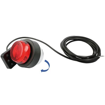 WAS - drehbare LED-Umrissleuchte rt/ws 12/24 V w54