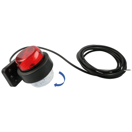 WAS - drehbare LED-Umrissleuchte rt/ws 12/24 V w54