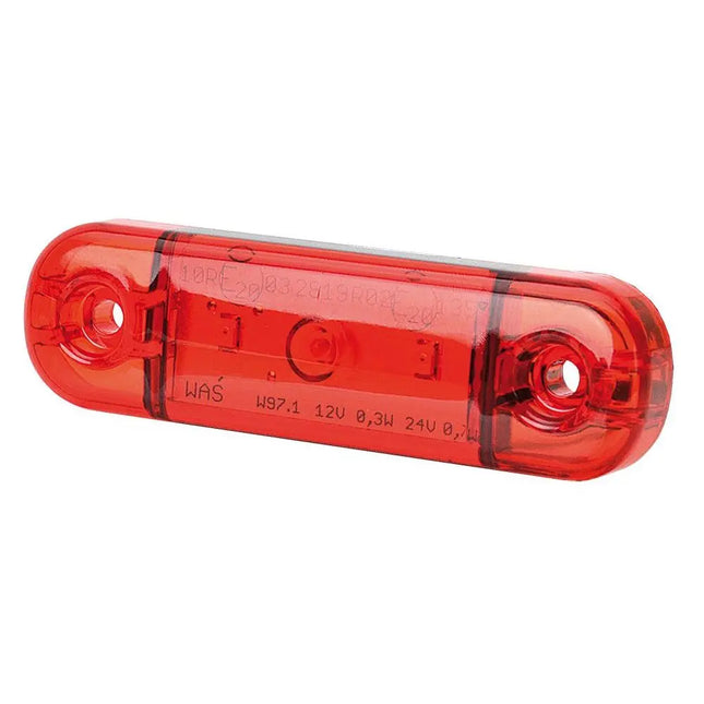 WAS - LED-Positionsleuchte 12/24 V rot - 1 - Stück WAS