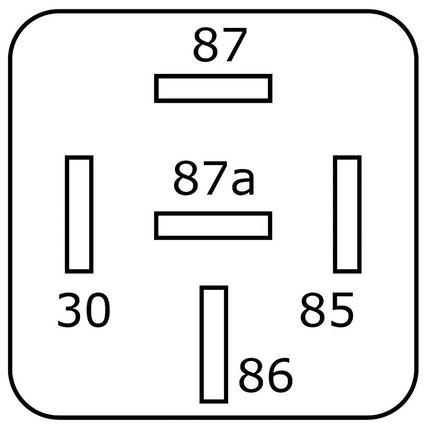 Mini-Relais Wechsler 12V 30-seitlich