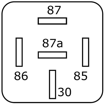 Mini-Relais Wechsler 24V 30/20A, mit Widerstand - 1 - Stück Diverse