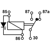 Mini-Relais Wechsler 24 V 30/40 A mit Diode STR210901