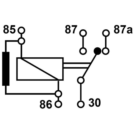 Hella - Wechslerrelais 24V 40/20A, mit Widerstand