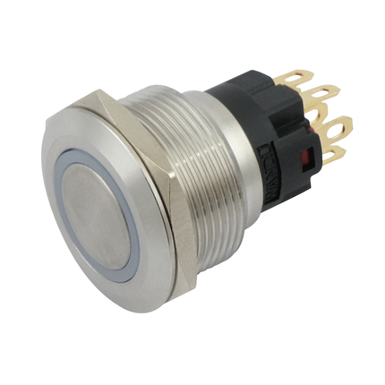 Druckschalter mit LED-Beleucht. rot/grün 12/24 V WS19RG - Hischier Auto AG