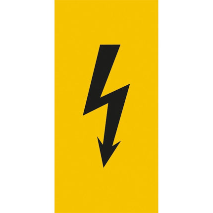 Elektrokennzeichnung Blitz (schwarz) 18 x 37 mm, 20 Stk. WSR/BSG1 - Hischier Auto AG