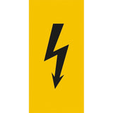 Elektrokennzeichnung Blitz (schwarz) 26 x 52 mm, 9 Stk. WSR/BSG2