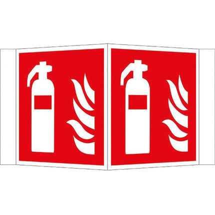 Alu-Brandschutzschild Feuerlöscher 257x150 WSW/FL - Hischier Auto AG