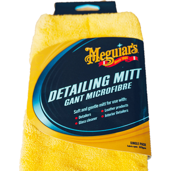 Meguiar's Mikrofaser Detailing Handschuh, Gelb, 25 x 15 cm - Hischier Auto AG