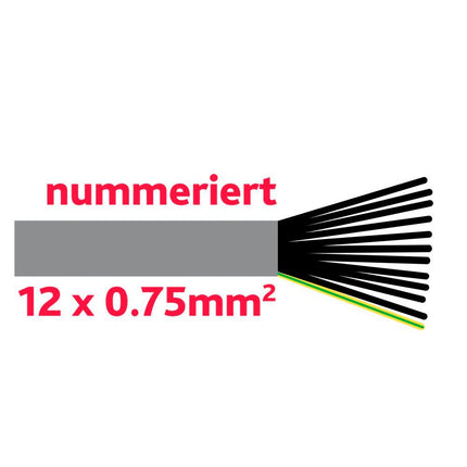Steuerkabel 12 x 0.75 mm2 YMM12x0.75 - Hischier Auto AG