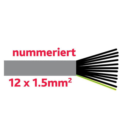 Steuerkabel 12 x 1.5 mm grau YMM12x1.5 - Hischier Auto AG