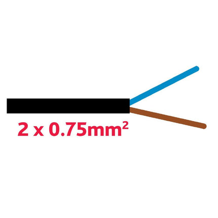 TD-Kabel 2x0.75mm schwarz YMM2x0.75 - Hischier Auto AG