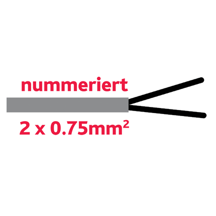 Steuerkabel 2 x 0.75 mm2 grau YMM2x0.75gr - Hischier Auto AG