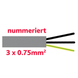 Anhaengerkabel Flex-JZ 3x0.75 grau YMM3x0.75gr