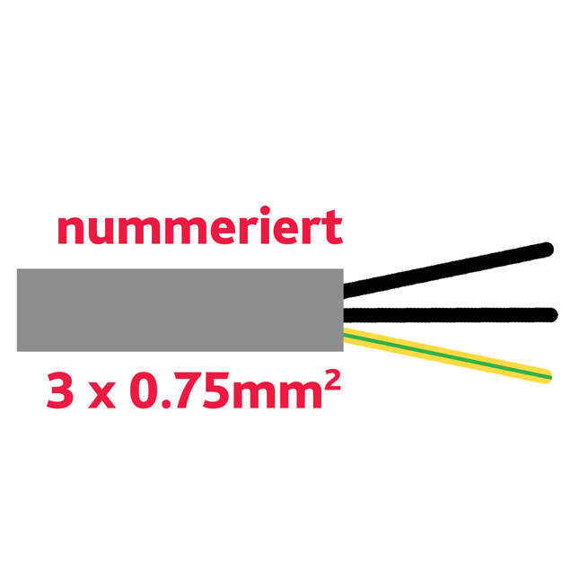 Anhaengerkabel Flex-JZ 3x0.75 grau YMM3x0.75gr - Hischier Auto AG