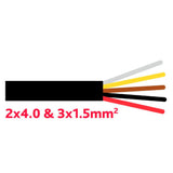 ABS-Kabel FLRY11Y 2x4.0/3x1.5mm2 YMMABS/2