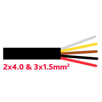 ABS-Kabel FLRY11Y 2x4.0/3x1.5mm2 YMMABS/2 - Hischier Auto AG