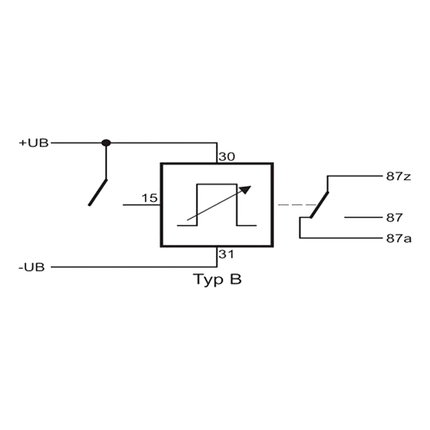 Zeitrelais 12V 10A universal ZRPS12V10A - Hischier Auto AG